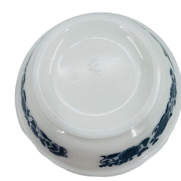 Vintage Avon Delft Blue Floral Pitcher, Bowl & Cup Skin So Soft with Boxes - Picture 9 of 16